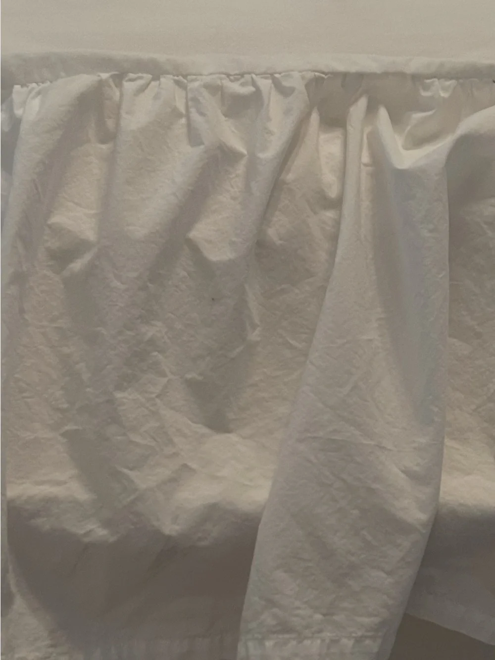 Simply Shabby Chic White Ruffled Bed Skirt
